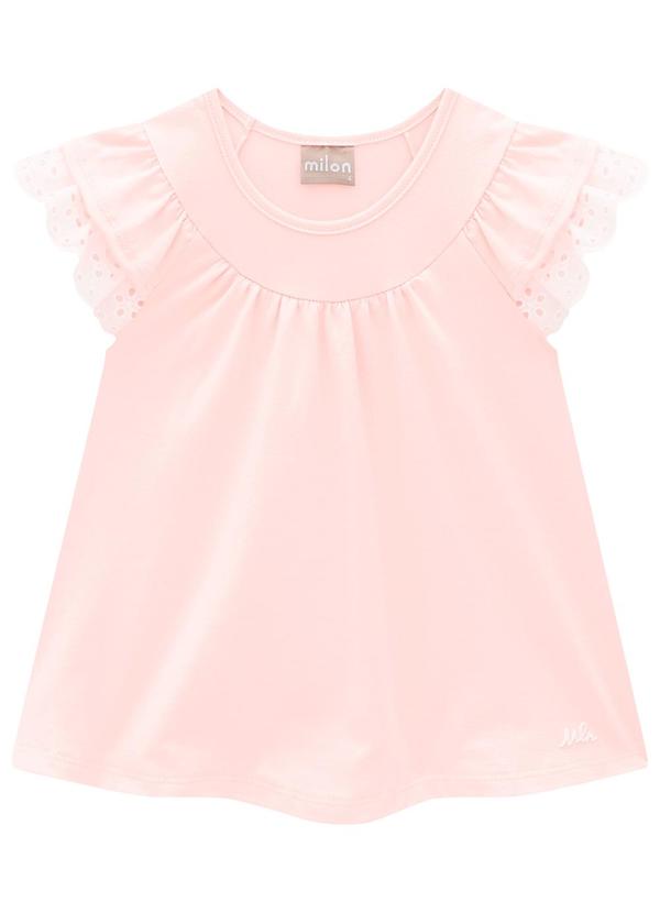 Milon - Blusa Infantil Menina Babado Rosa 2