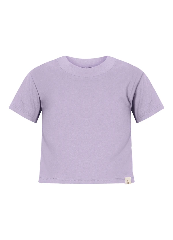 Alakazoo - Blusa Infantil Menina de Mangas Curtas Lilás