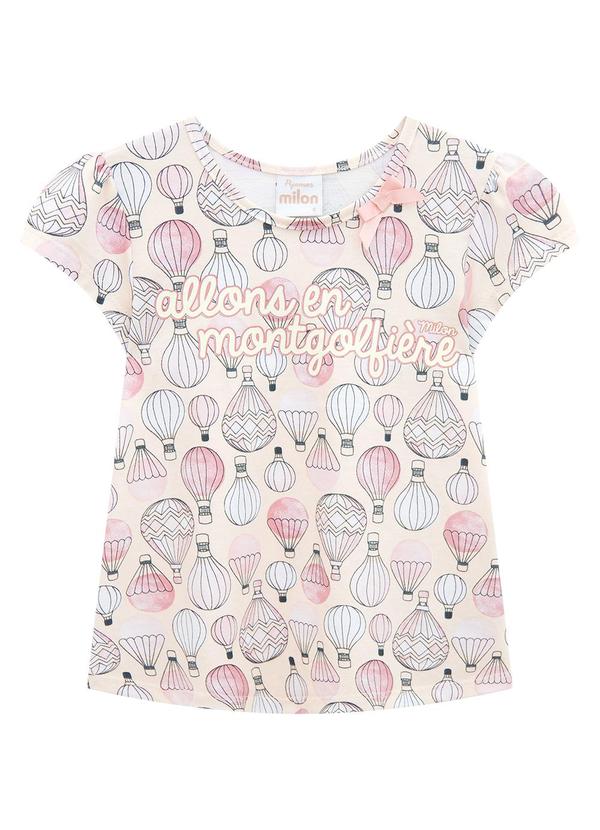 Milon - Blusa Infantil Menina Estampa Amarelo