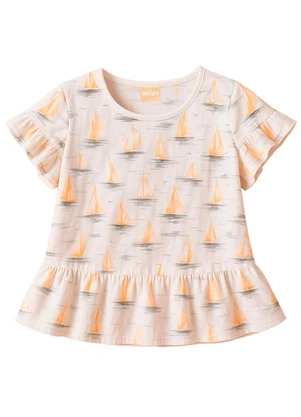 Milon - Blusa Infantil Menina Estampa Branco - MILON