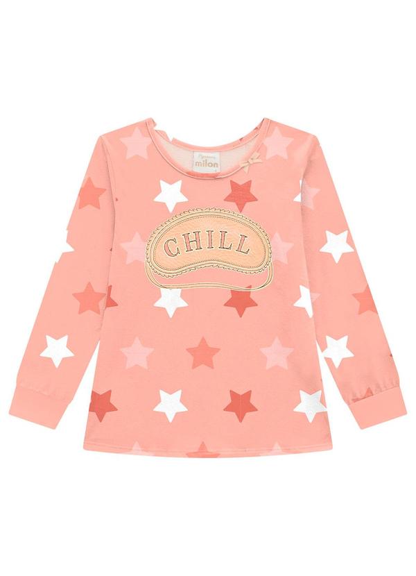 Milon - Blusa Infantil Menina Estampa Laranja