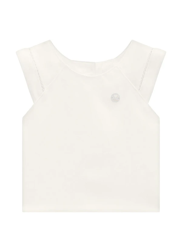 Milon - Blusa Infantil Menina Off White
