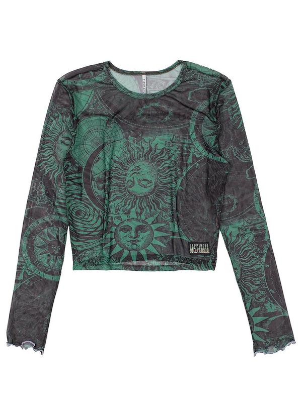 Authoria - Blusa Manga Longa em Tule Verde 2