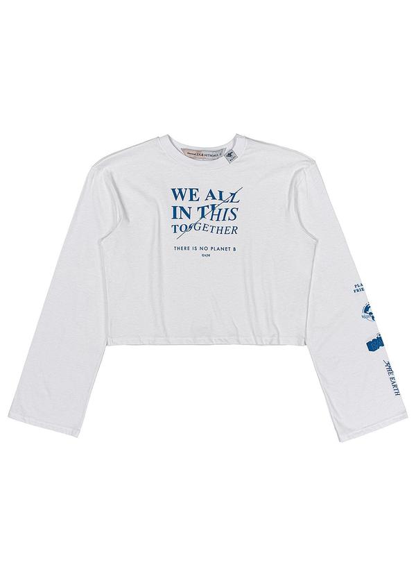 I Am - Blusa Manga Longa Over Branco 1