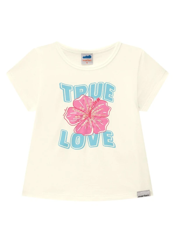 Marlan - Blusa Menina em Meia Malha Penteada Bege 3