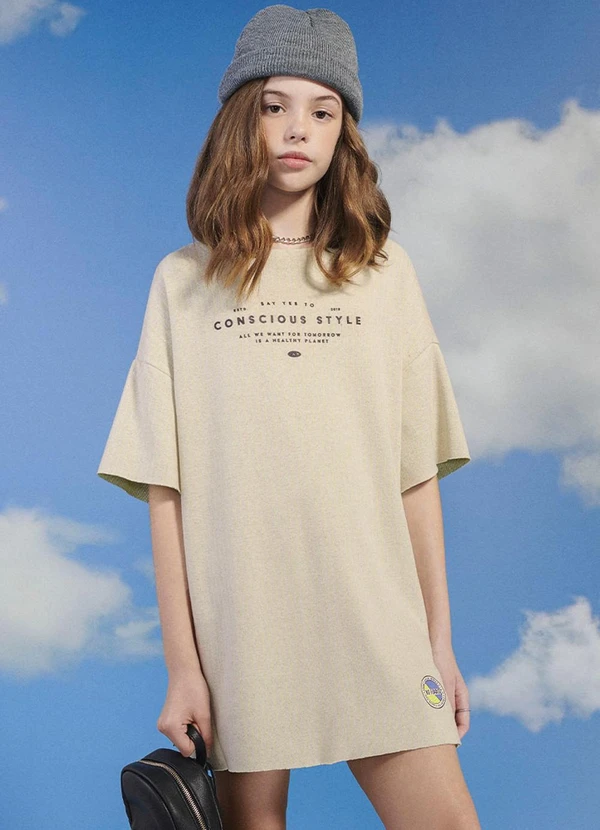 I Am - Blusão Feminino Teen Bege 1