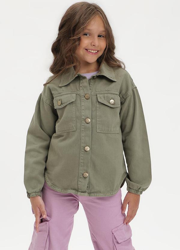 Sun Place - Camisa Sarja Infantil Menina Over Verde 5