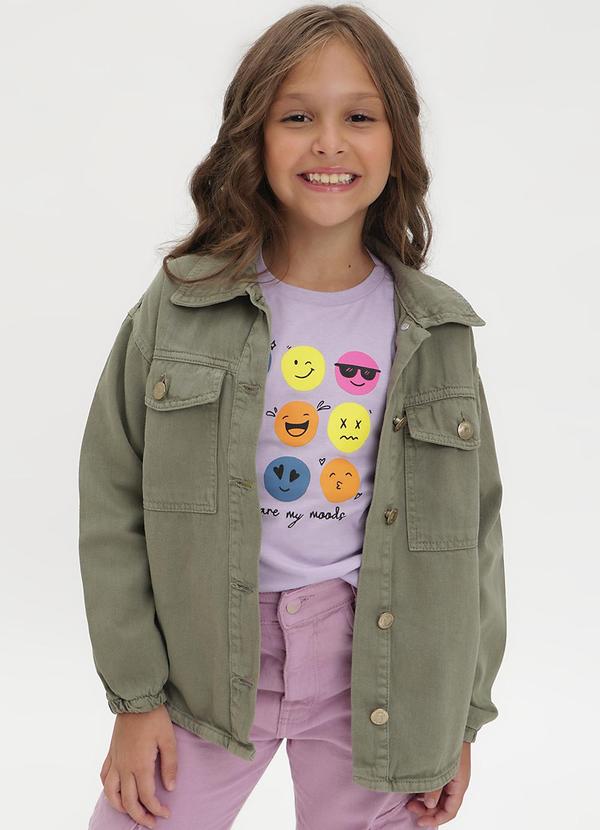 Sun Place - Camisa Sarja Infantil Menina Over Verde 6