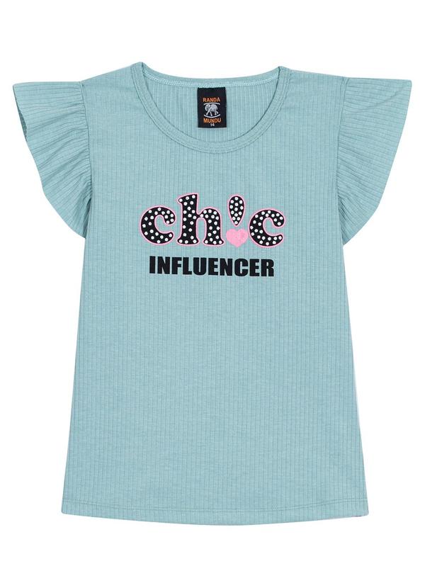 Randa Mundu - Camiseta Feminino Ribana Canelada Verde