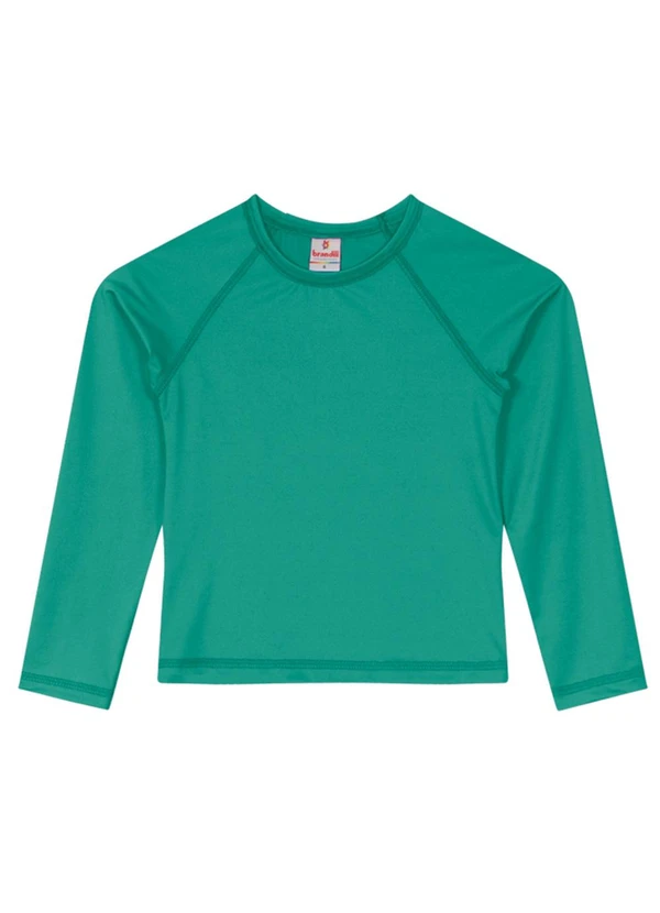 Brandili - Camiseta Infantil Unissex com Proteção Uv Verde