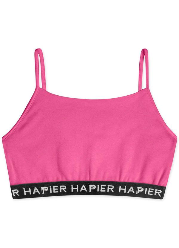 Hapier - Top Cropped Juvenil Feminino Rosa