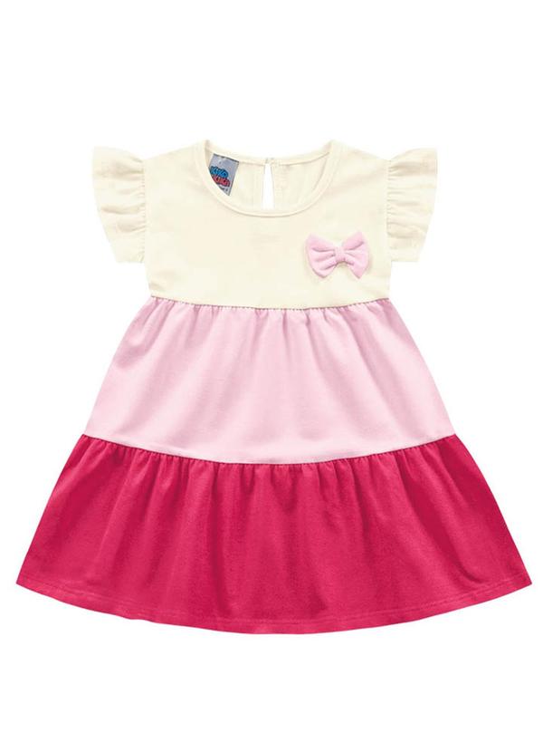 Kiko e Kika - Conjunto Vestido e Cobre Fralda Rosa 1