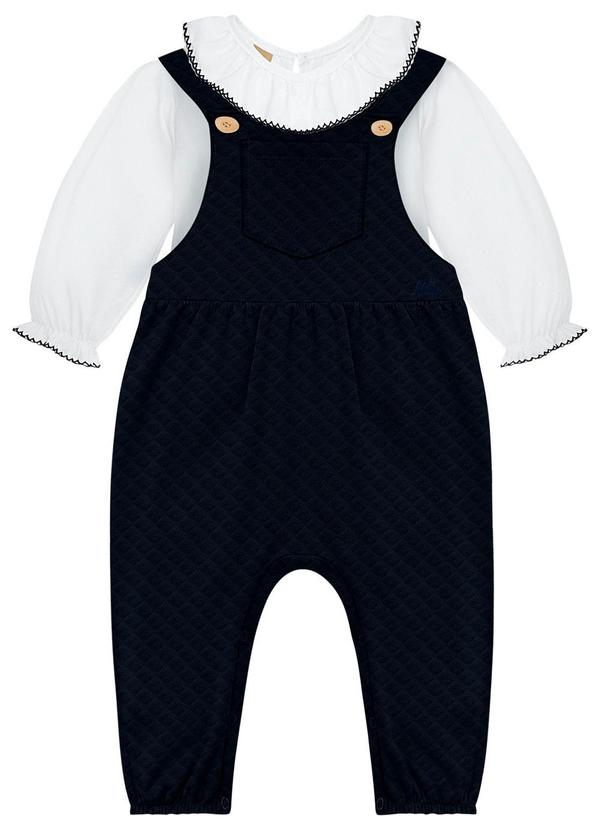 Milon - Conjunto Bebê  Menina Branco