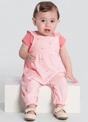 Brandili Baby - Conjunto Bebê Menina de Cerejinhas Rosa - BRANDILI BABY