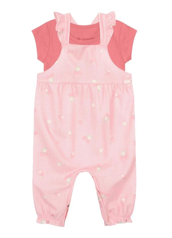 Brandili Baby - Conjunto Bebê Menina de Cerejinhas Rosa 2
