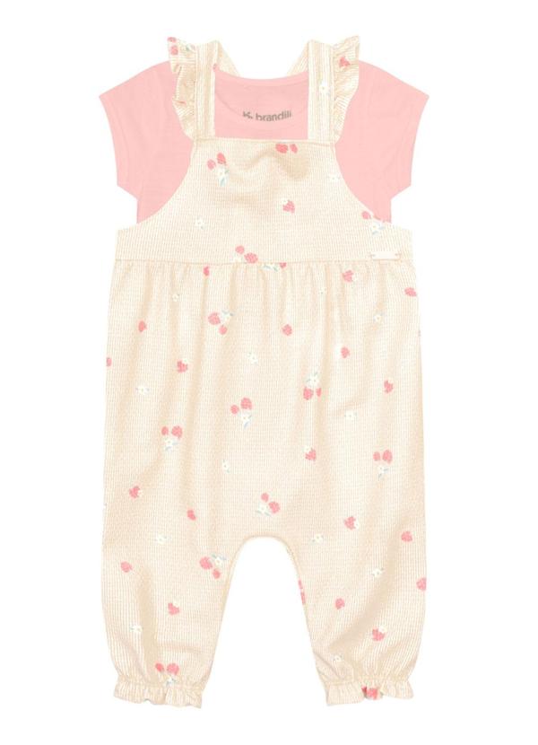 Brandili Baby - Conjunto Bebê Menina de Cerejinhas Rosa