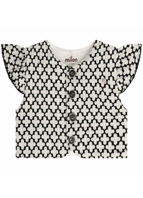 Milon - Conjunto Bebê Menina Off White 4