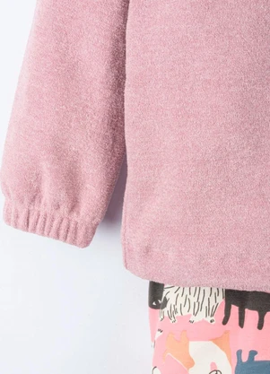 Bugbee - Conjunto Infantil em Malha Estampada Rosa - BUGBEE