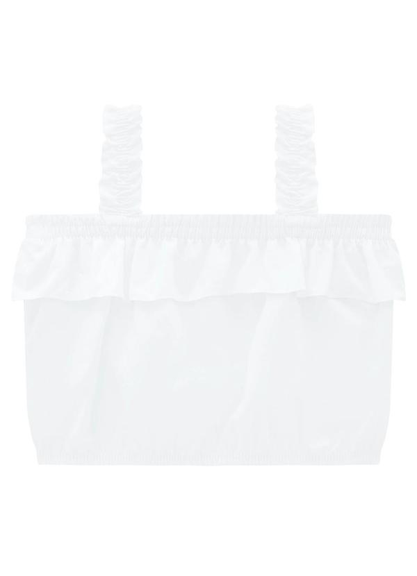 Milon - Conjunto Infantil Menina Bordado Branco 2