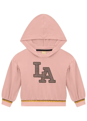 Milon - Conjunto Infantil Menina Bordado Rosa - MILON