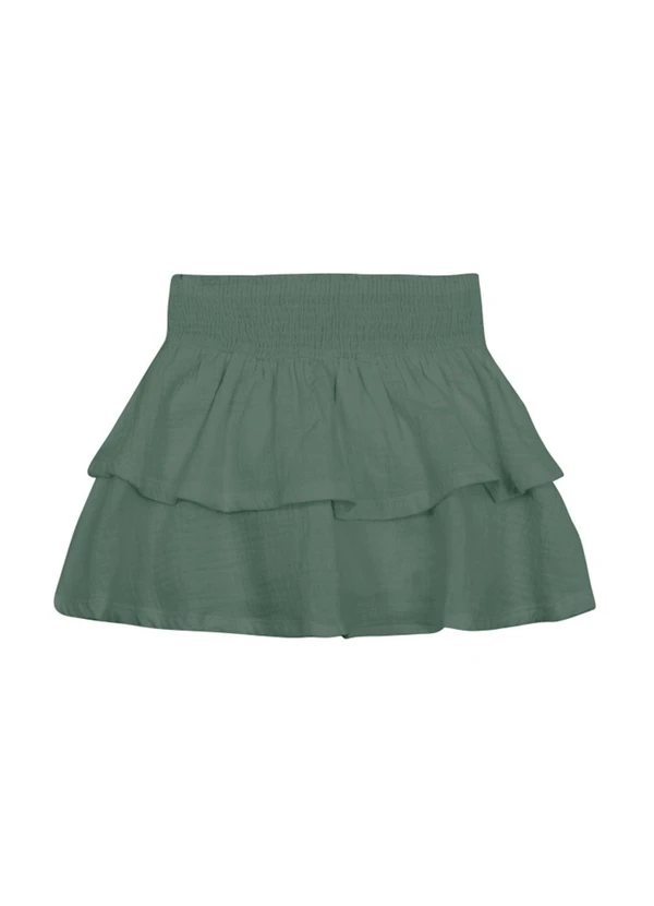Brandili Mundi - Conjunto Infantil Menina Bordado Verde 2
