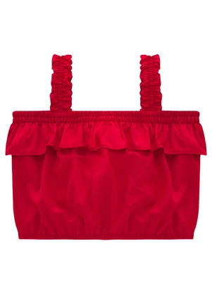Milon - Conjunto Infantil Menina Bordado Vermelho - MILON