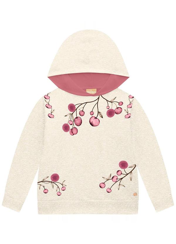 Milon - Conjunto Infantil Menina Cerejas Cinza