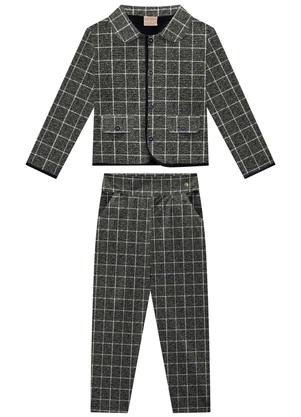 Milon - Conjunto Infantil Menina Cinza - MILON