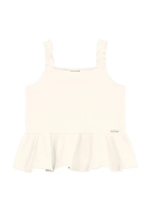 Brandili - Conjunto Infantil Menina com Babado Bege - BRANDILI