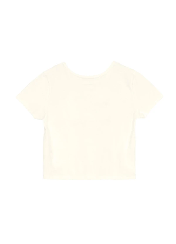 Brandili - Conjunto Infantil Menina com Flores Bege 5