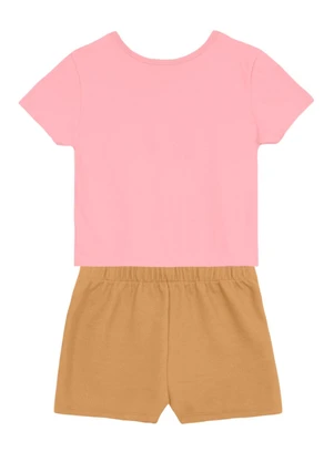 Brandili - Conjunto Infantil Menina com Flores Rosa - BRANDILI