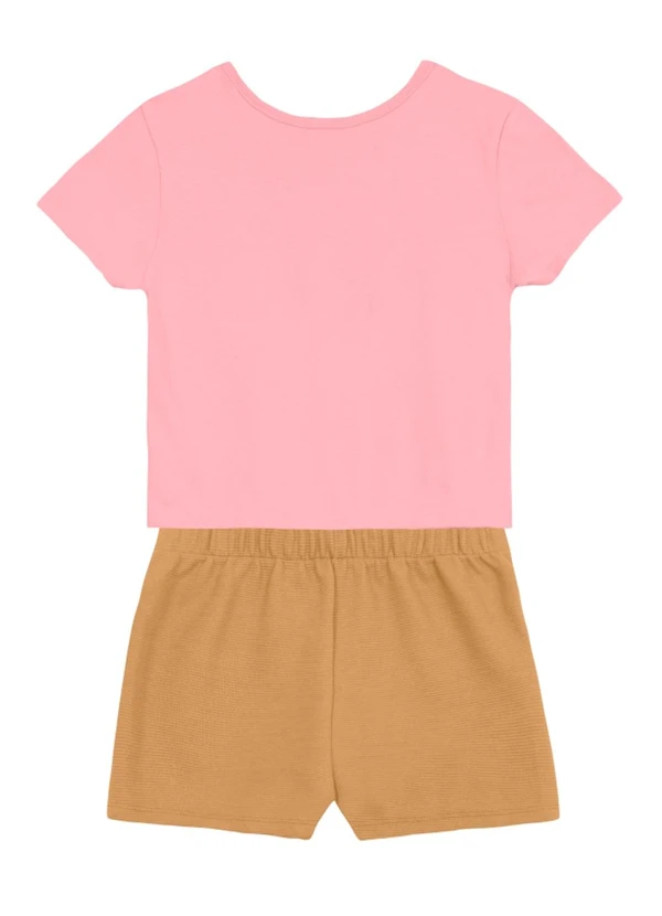 Brandili - Conjunto Infantil Menina com Flores Rosa 2