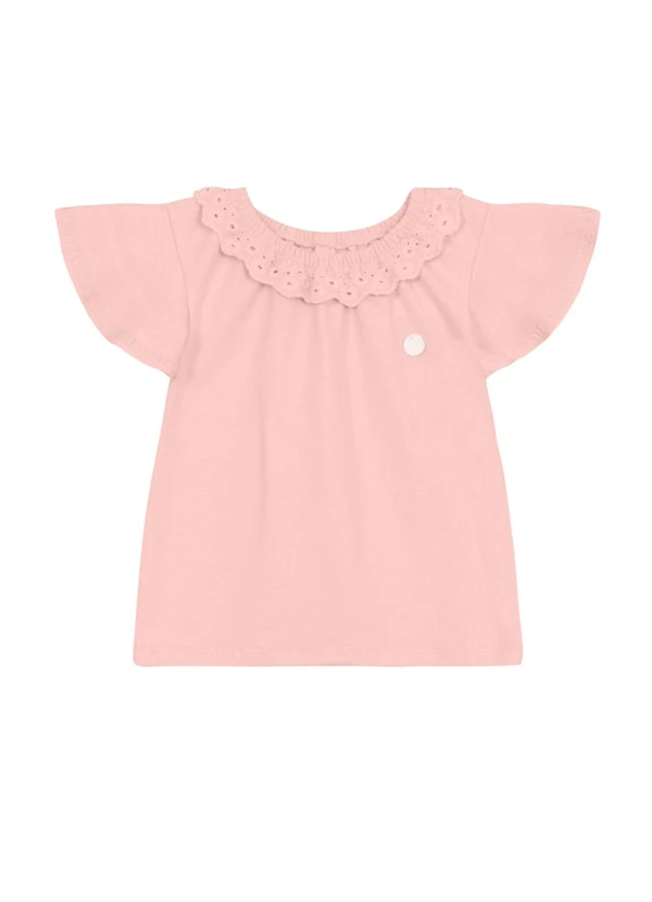 Brandili Mundi - Conjunto Infantil Menina com Guipir Rosa 3
