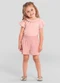 Brandili Mundi - Conjunto Infantil Menina com Guipir Rosa - variação: Rosa