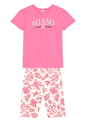 Brandili - Conjunto Infantil Menina com Strass Rosa - BRANDILI