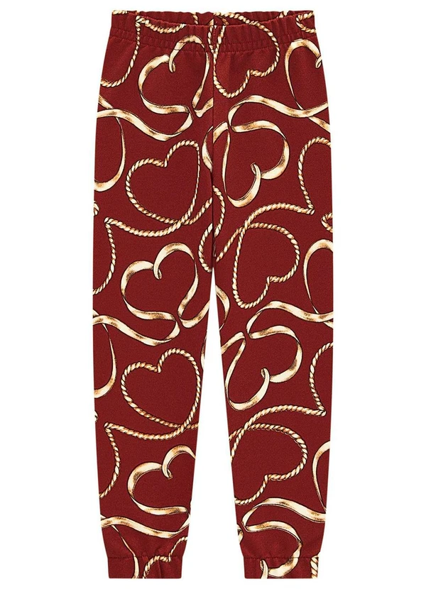 Milon - Conjunto Infantil Menina Coração Bege 3