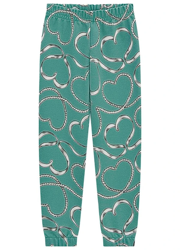 Milon - Conjunto Infantil Menina Coração Preto 3