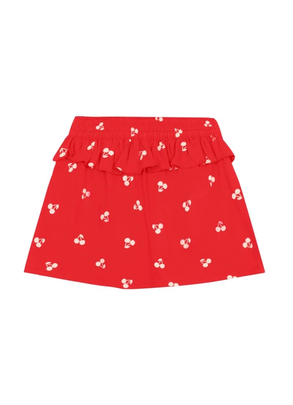 Brandili - Conjunto Infantil Menina de Cerejas Vermelho 5