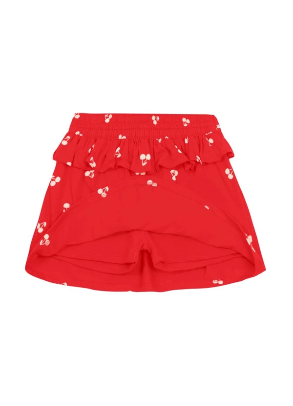 Brandili - Conjunto Infantil Menina de Cerejas Vermelho 6
