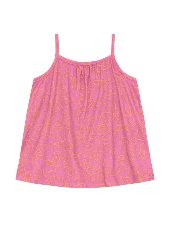 Brandili - Conjunto Infantil Menina de Flores Rosa 2