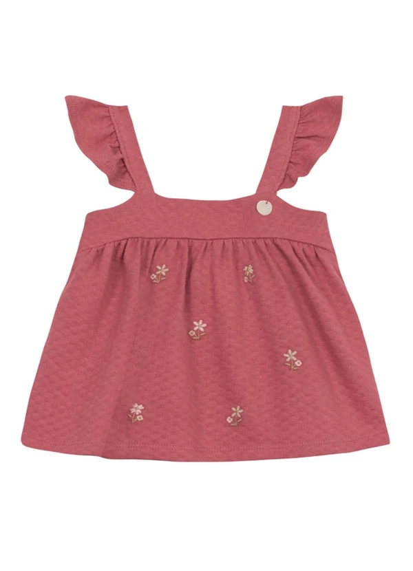 Brandili Mundi - Conjunto Infantil Menina de Florzinhas Rosa 2