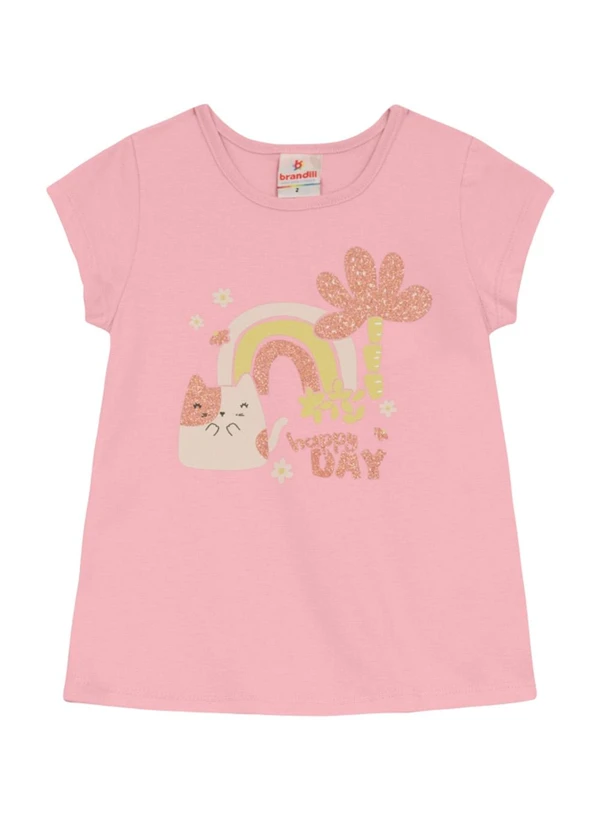 Brandili - Conjunto Infantil Menina de Gatinhos Rosa 2