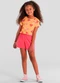 Brandili - Conjunto Infantil Menina de Morango Laranja - variação: Laranja