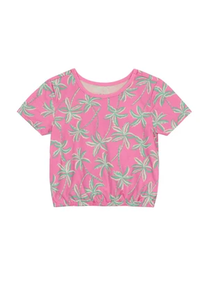 Brandili - Conjunto Infantil Menina de Morango Rosa - BRANDILI