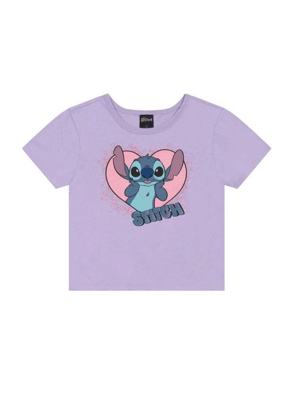 Brandili - Conjunto Infantil Menina do Stitch Roxo 3