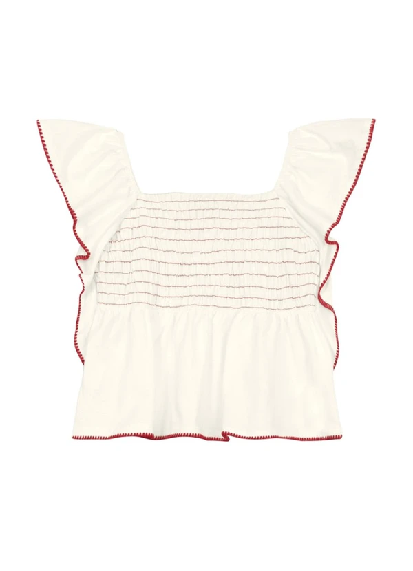 Brandili Mundi - Conjunto Infantil Menina em Babado Bege 3