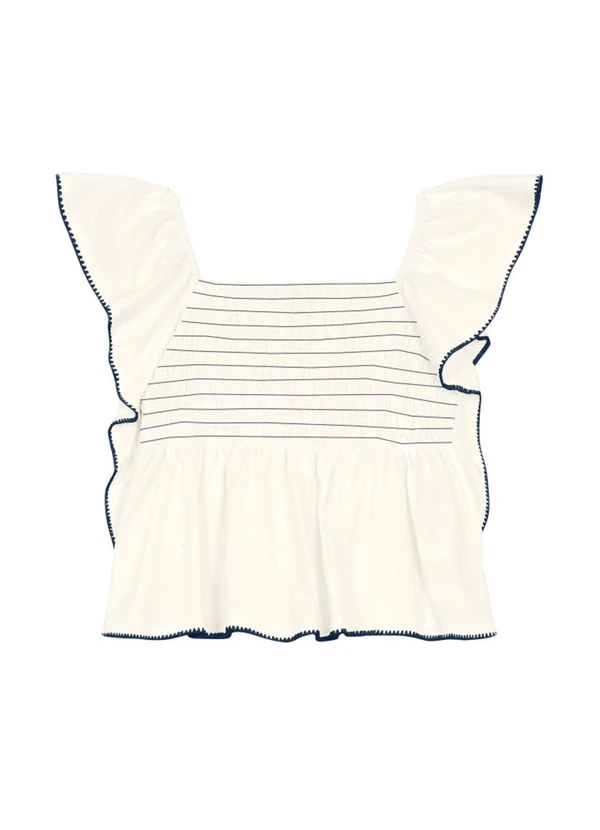 Brandili Mundi - Conjunto Infantil Menina em Babado Bege 2