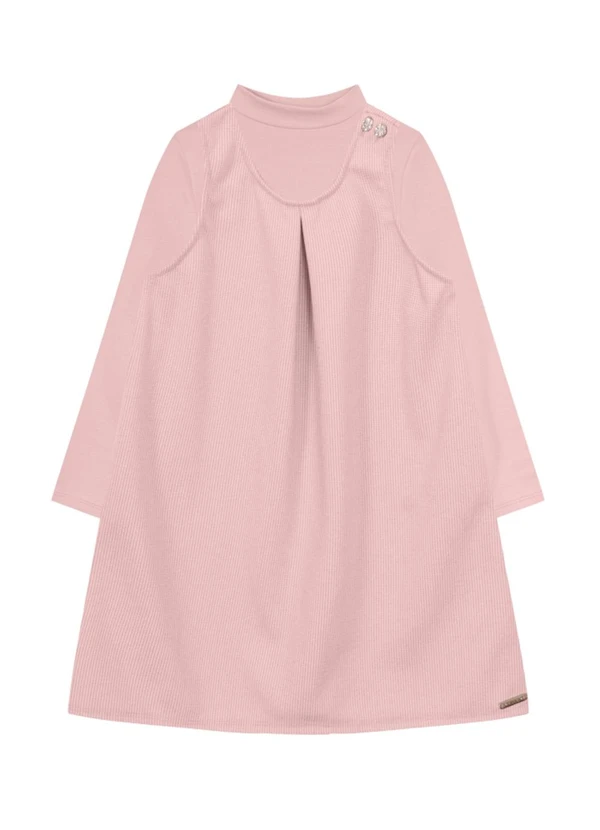 Brandili Mundi - Conjunto Infantil Menina em Cotton Rosa