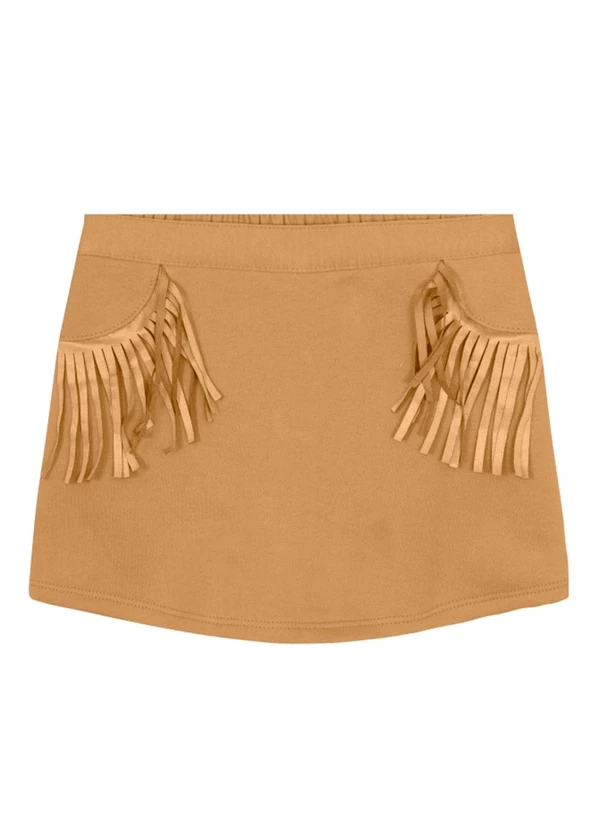 Brandili - Conjunto Infantil Menina em Moletom Marrom 6