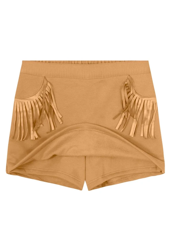 Brandili - Conjunto Infantil Menina em Moletom Marrom 7